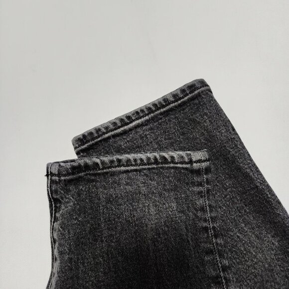 Levi's Gray Wash Stretch Denim Button Fly Wedgie Ankle Jeans - Picture 6 of 10